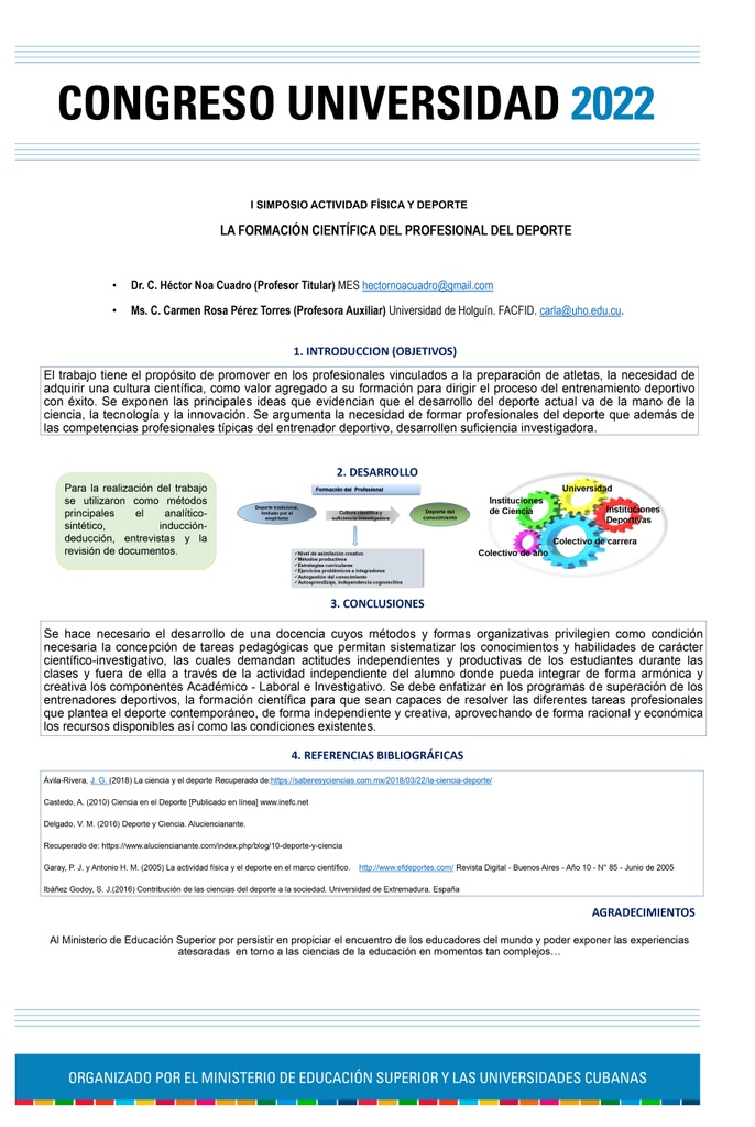 EXPERIENCES IN POSTGRADUATE MANAGEMENT AT THE UNIVERSITY OF GRANMA, DURING COVID 19